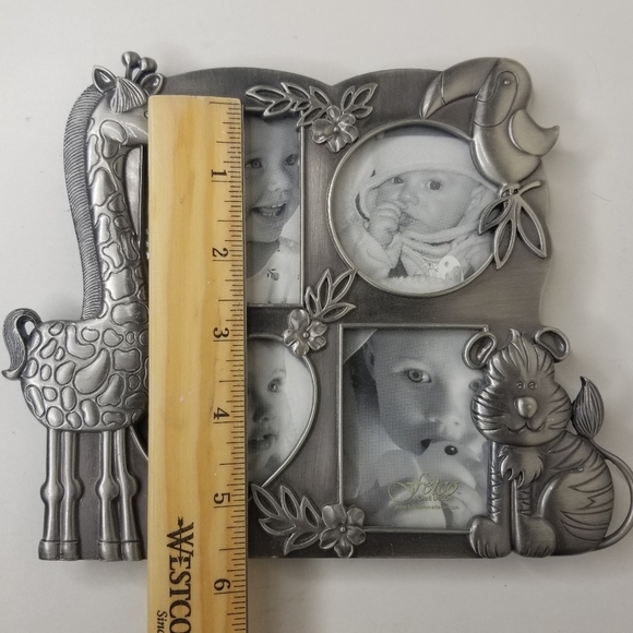 Fetco Home Decor Jungle Collage Pewter Picture Frame - Picture 10 of 11